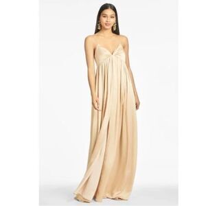 Sachin + Babi JESSICA GOWN in champagne maxi dress NWT